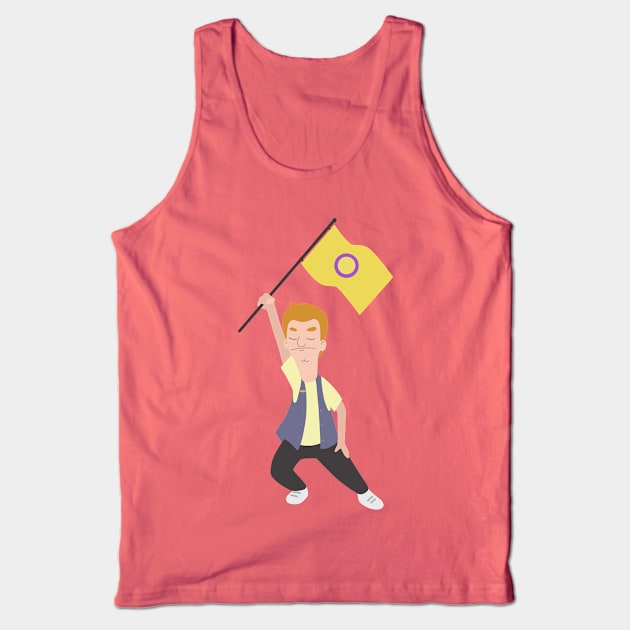 Jimmy Jr. x Intersex Flag Tank Top by gray-cat